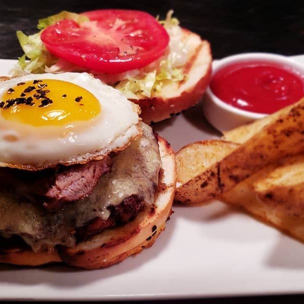 beef pork cheek burger